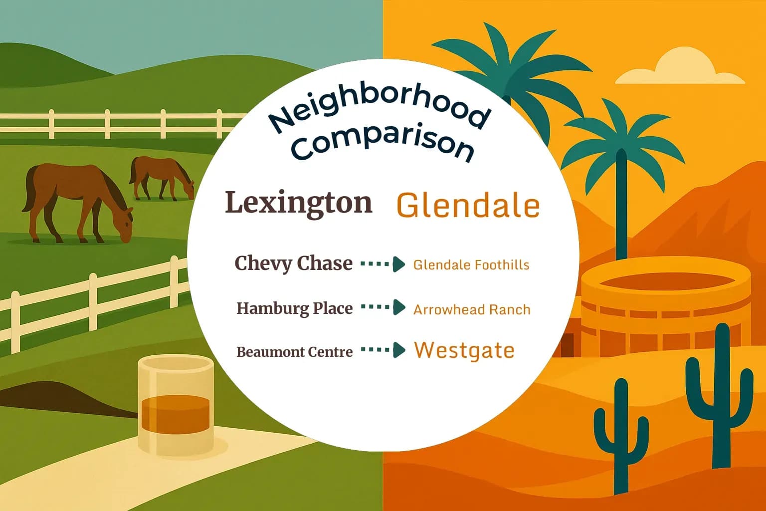 Lexington vs Glendale Neighborhood Comparison