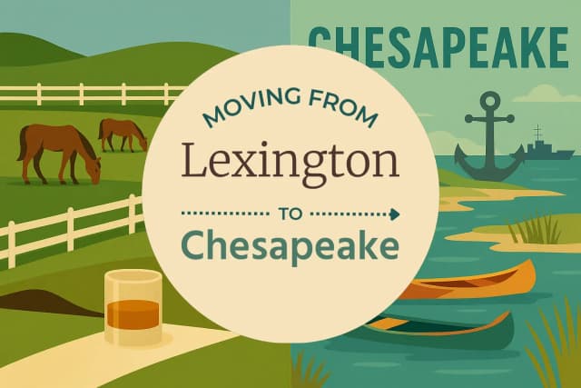Moving from Lexington to Chesapeake