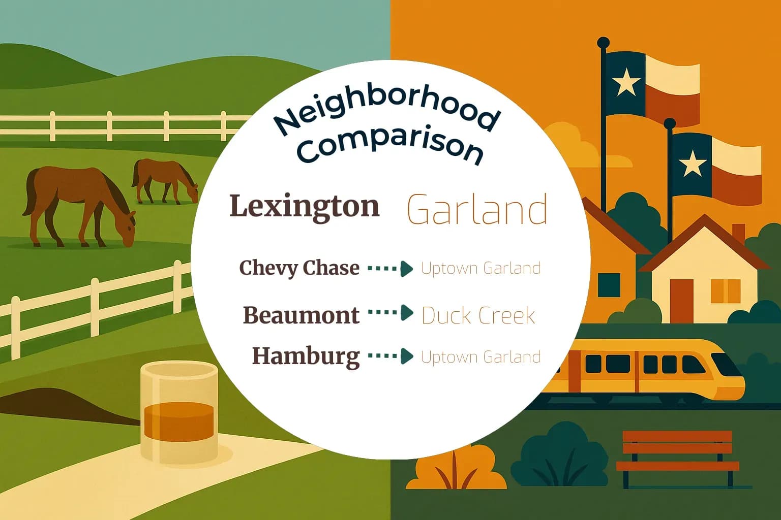 Lexington vs Garland Neighborhood Comparison