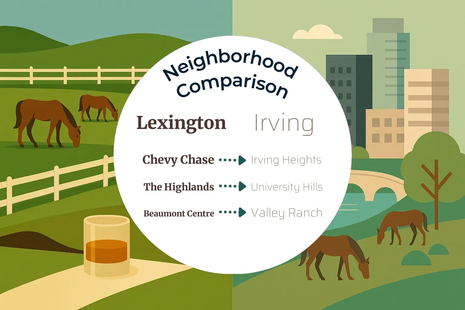 Lexington vs Irving Neighborhood Comparison