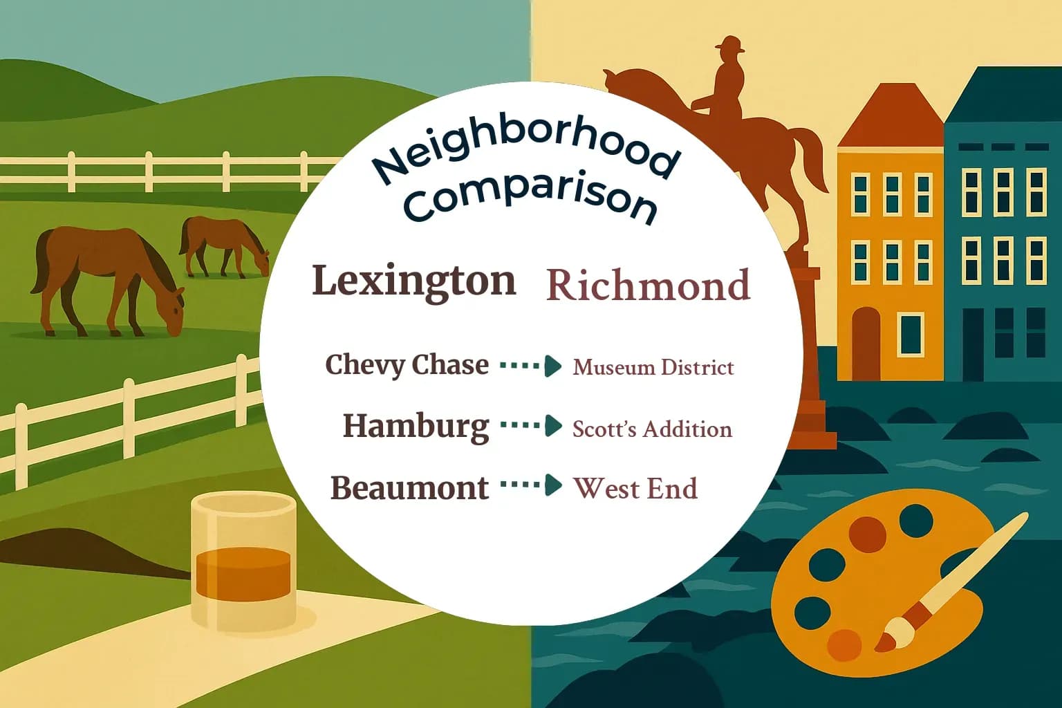 Lexington vs Richmond Neighborhood Comparison