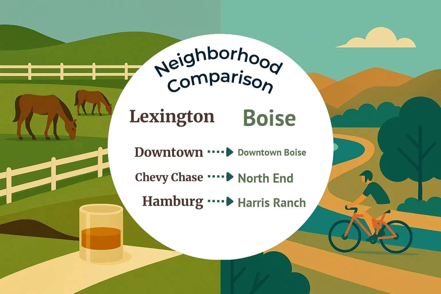 Lexington vs Boise Neighborhood Comparison