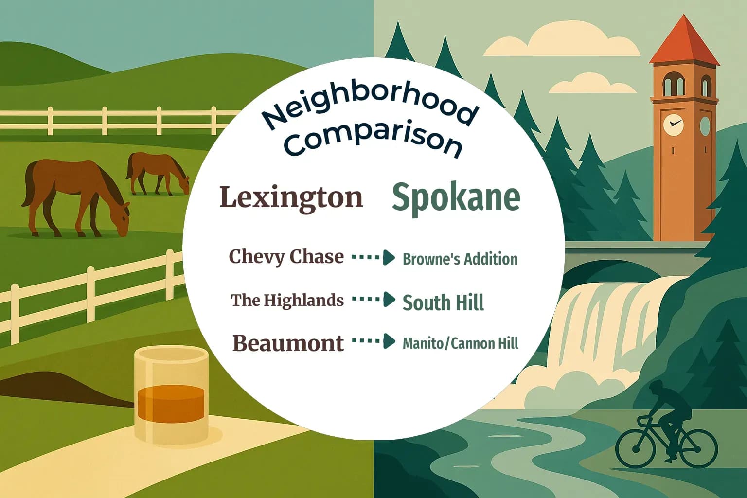 Lexington vs Spokane Neighborhood Comparison