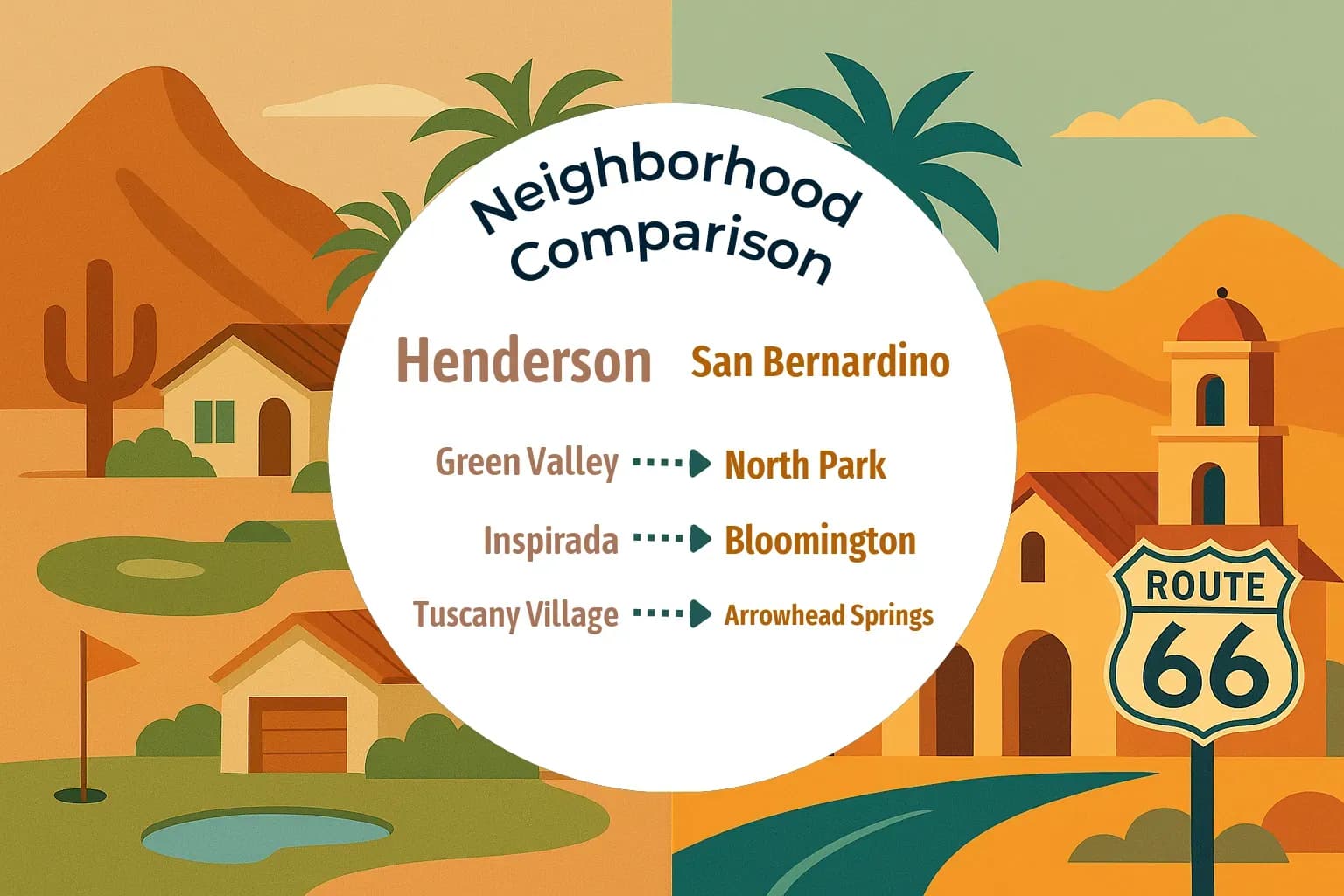 Henderson vs San Bernardino Neighborhood Comparison