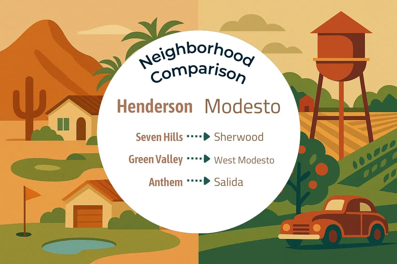 Henderson vs Modesto Neighborhood Comparison