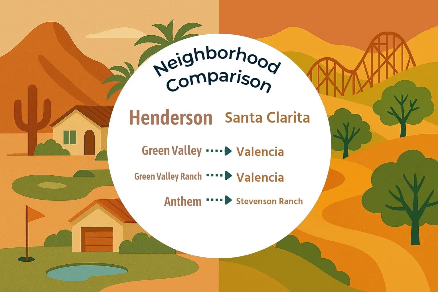 Henderson vs Santa Clarita Neighborhood Comparison