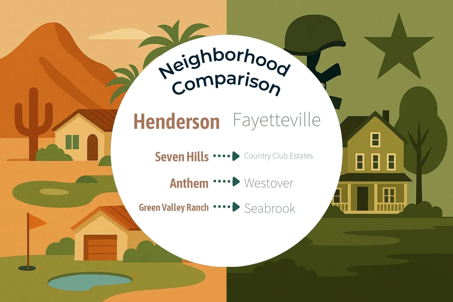 Henderson vs Fayetteville Neighborhood Comparison