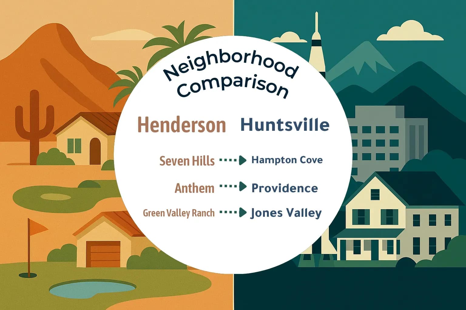Henderson vs Huntsville Neighborhood Comparison