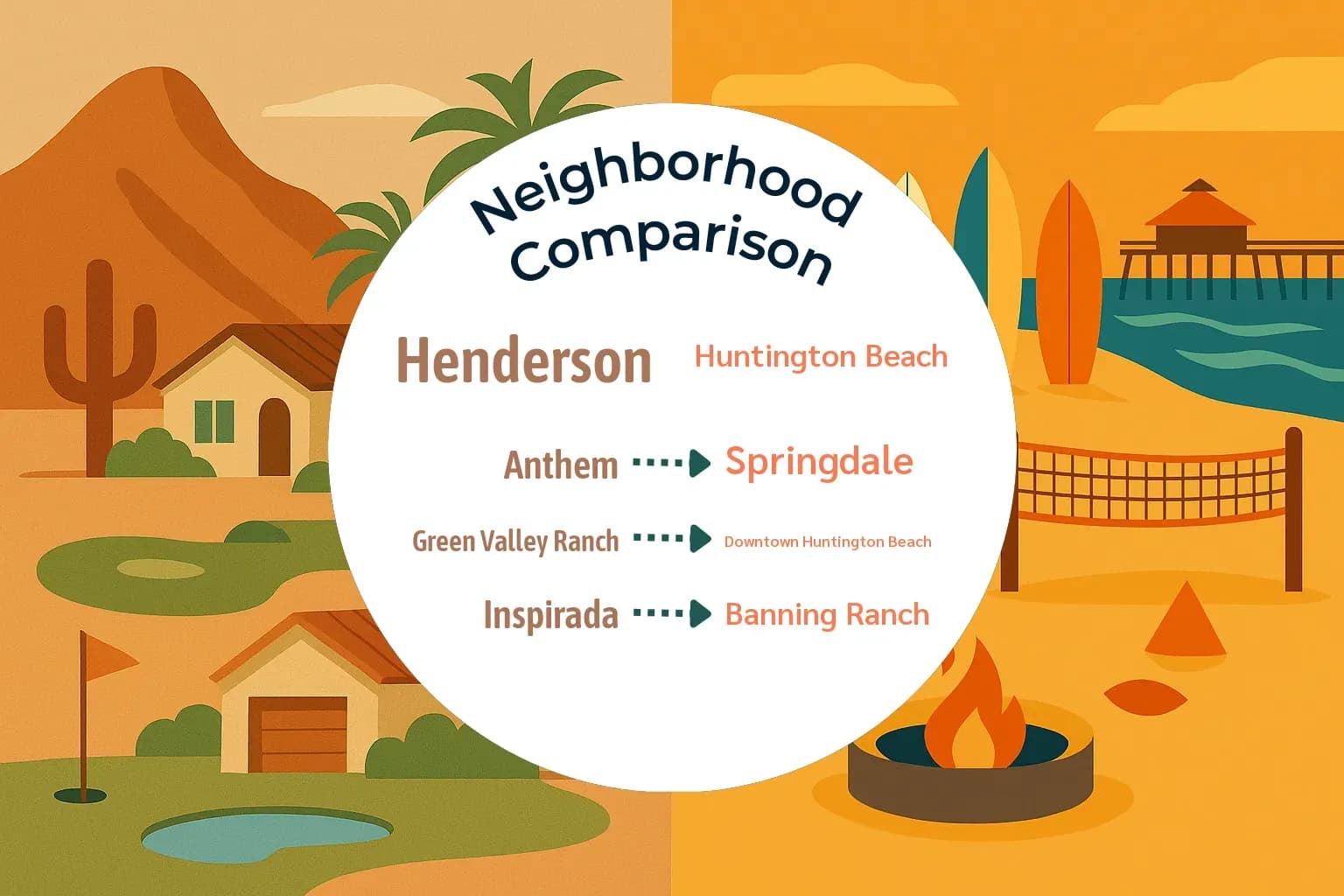 Henderson vs Huntington Beach Neighborhood Comparison