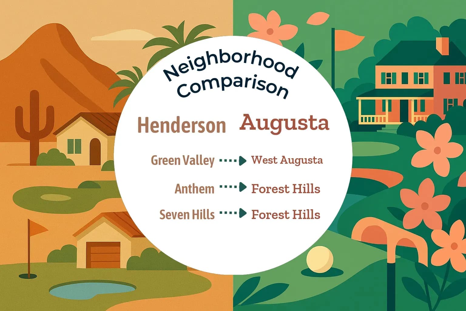 Henderson vs Augusta Neighborhood Comparison