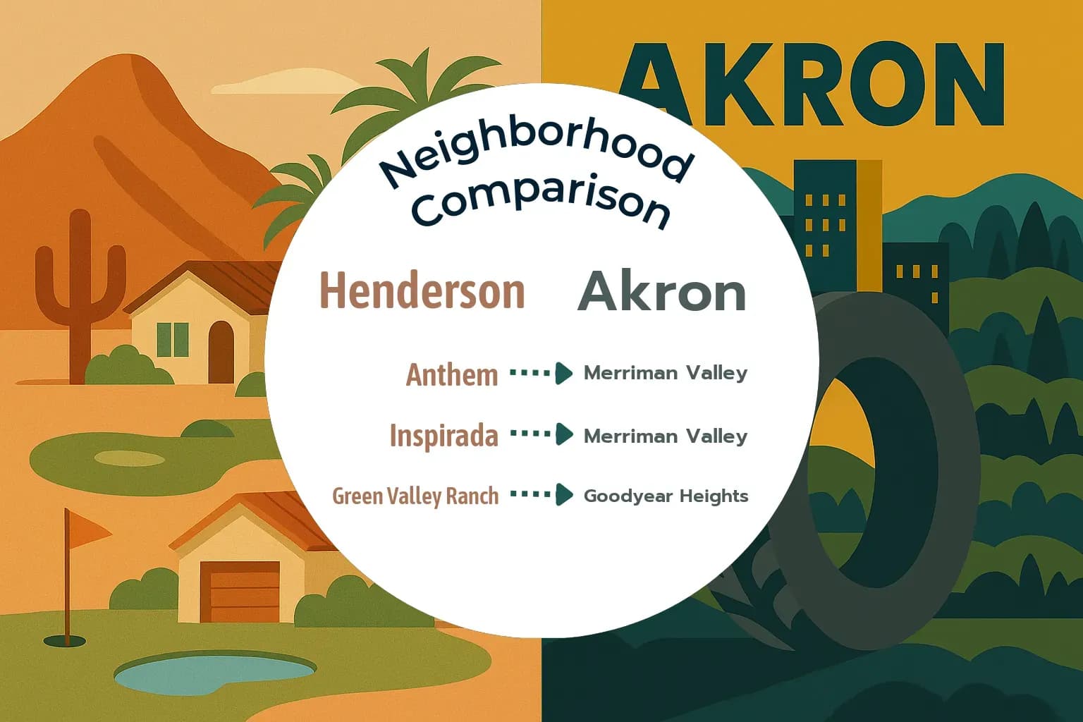 Henderson vs Akron Neighborhood Comparison