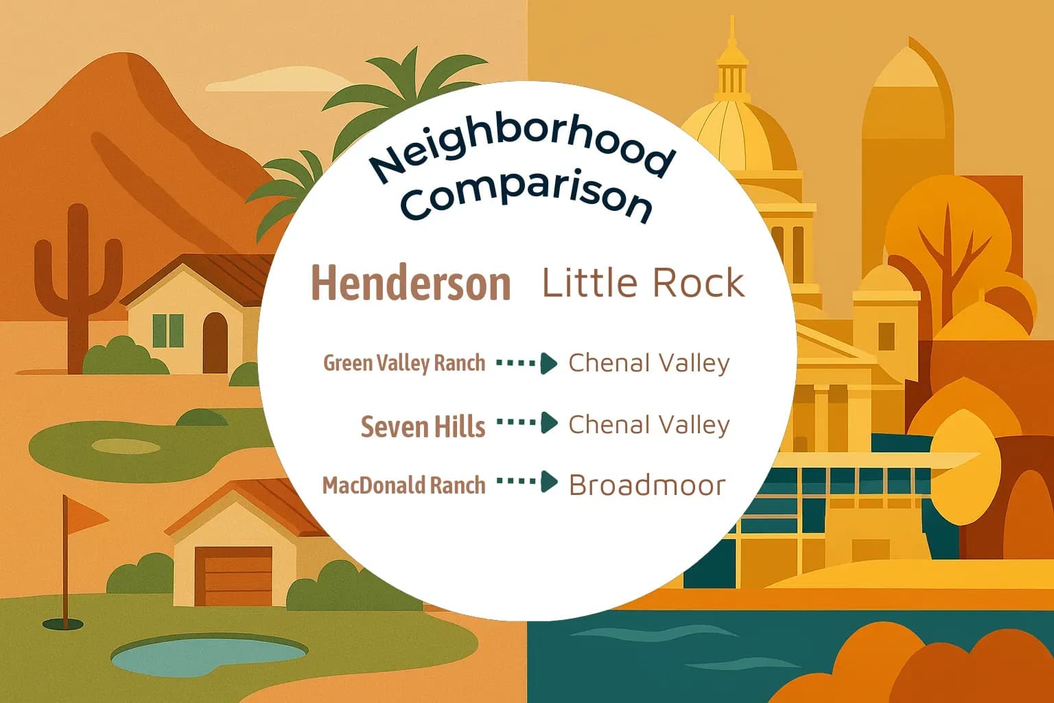 Henderson vs Little Rock Neighborhood Comparison