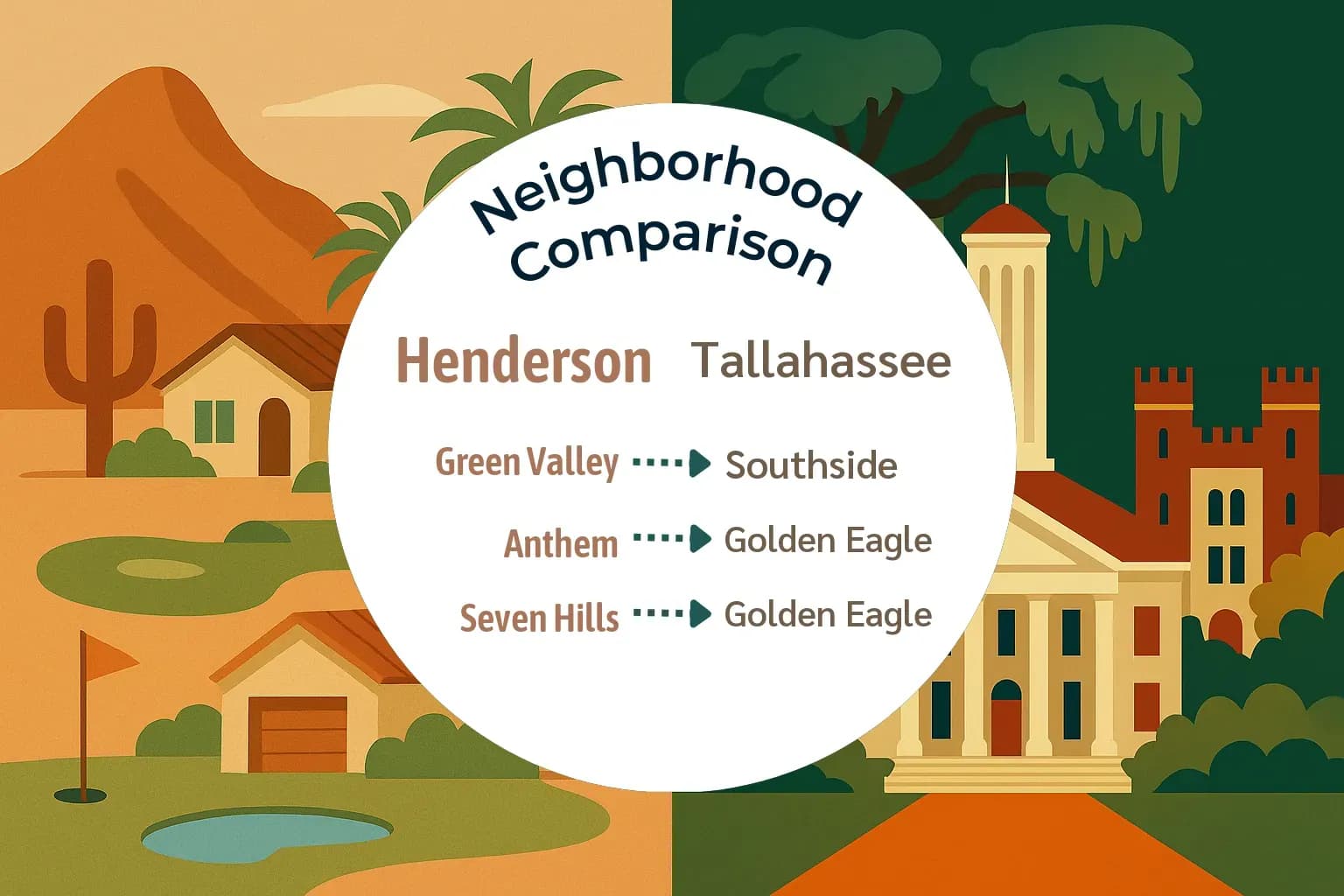 Henderson vs Tallahassee Neighborhood Comparison