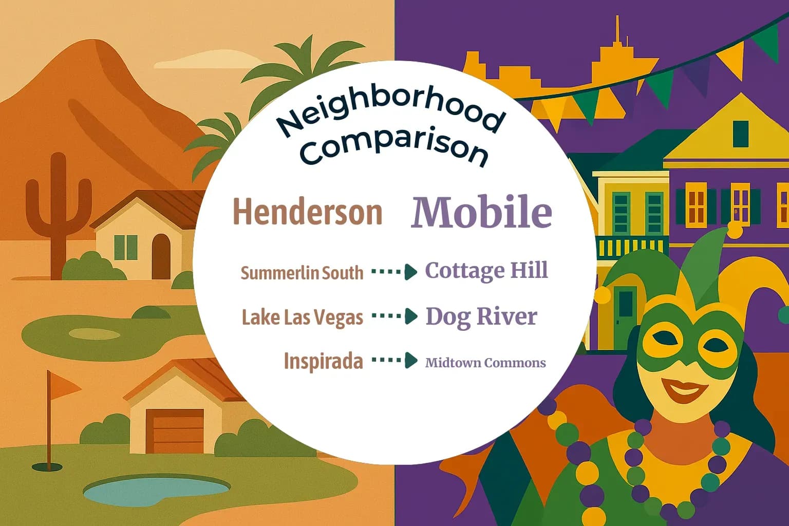 Henderson vs Mobile Neighborhood Comparison