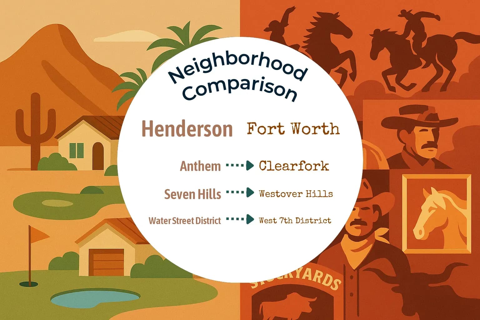 Henderson vs Fort Worth Neighborhood Comparison