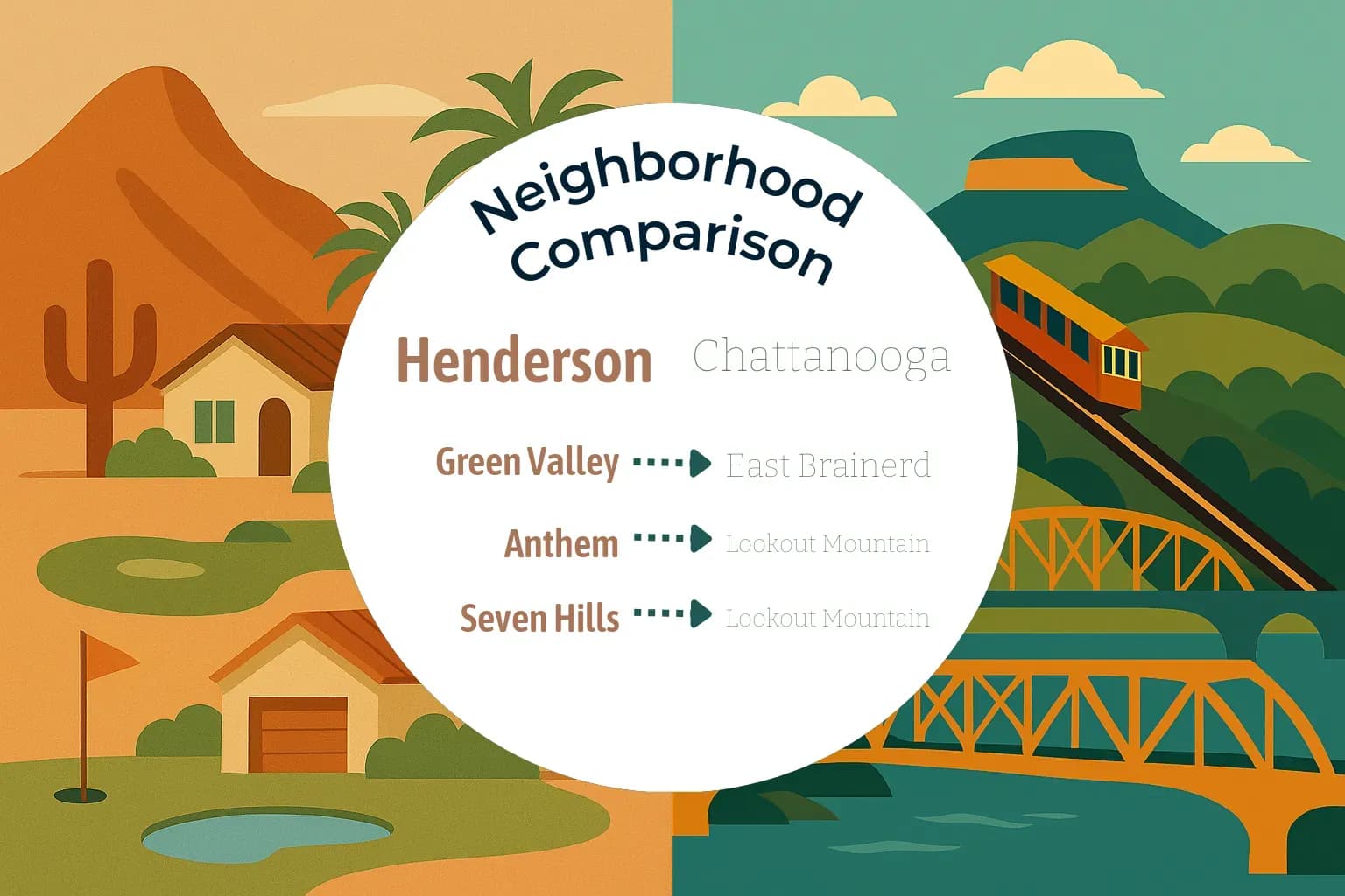 Henderson vs Chattanooga Neighborhood Comparison