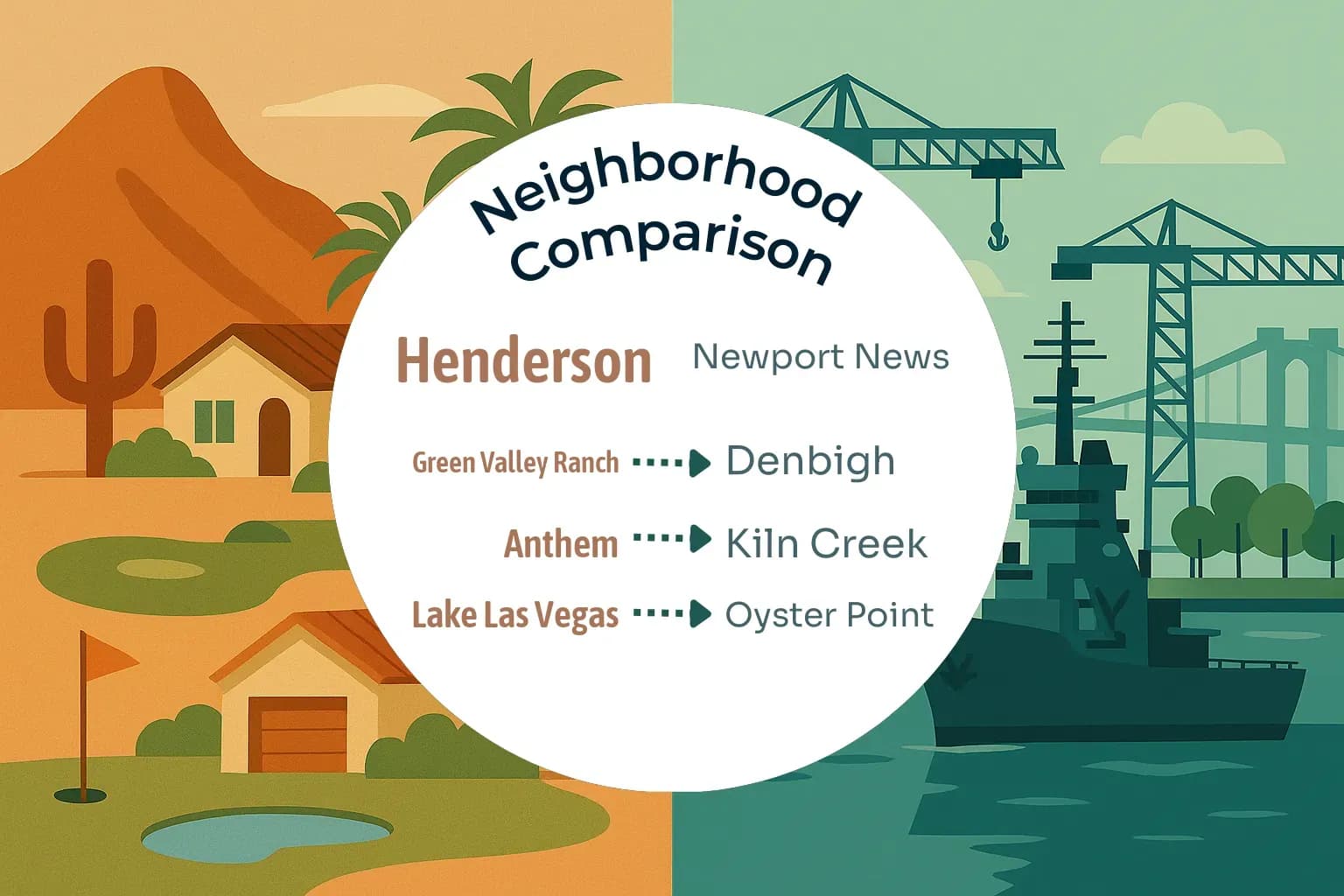 Henderson vs Newport News Neighborhood Comparison