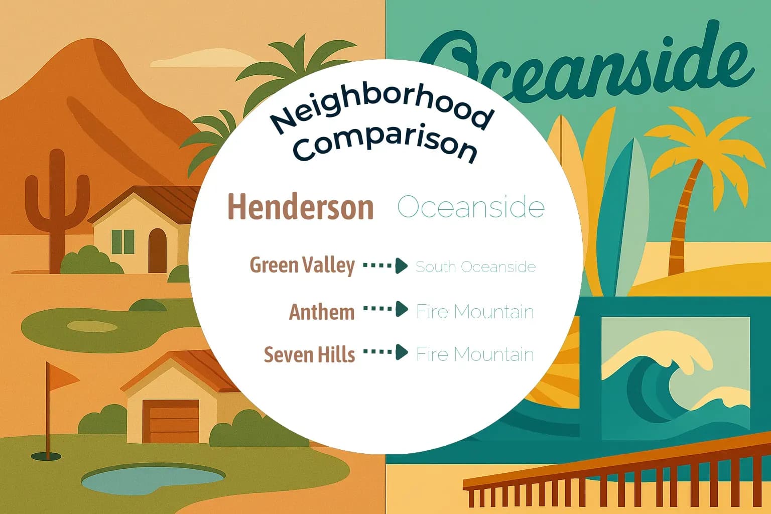 Henderson vs Oceanside Neighborhood Comparison