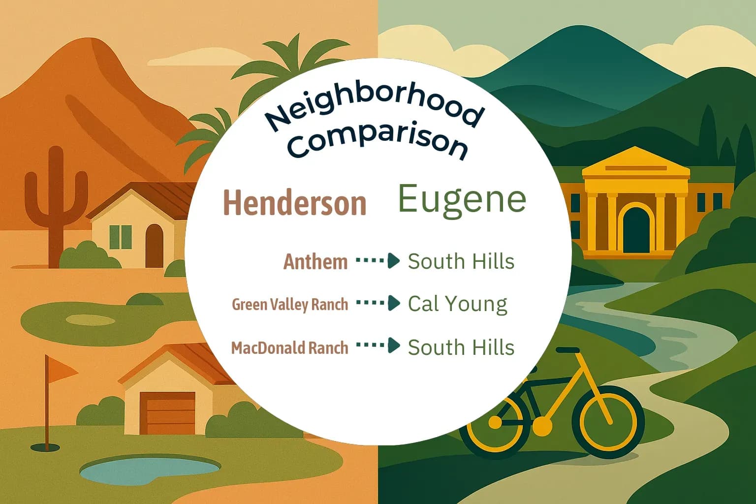 Henderson vs Eugene Neighborhood Comparison