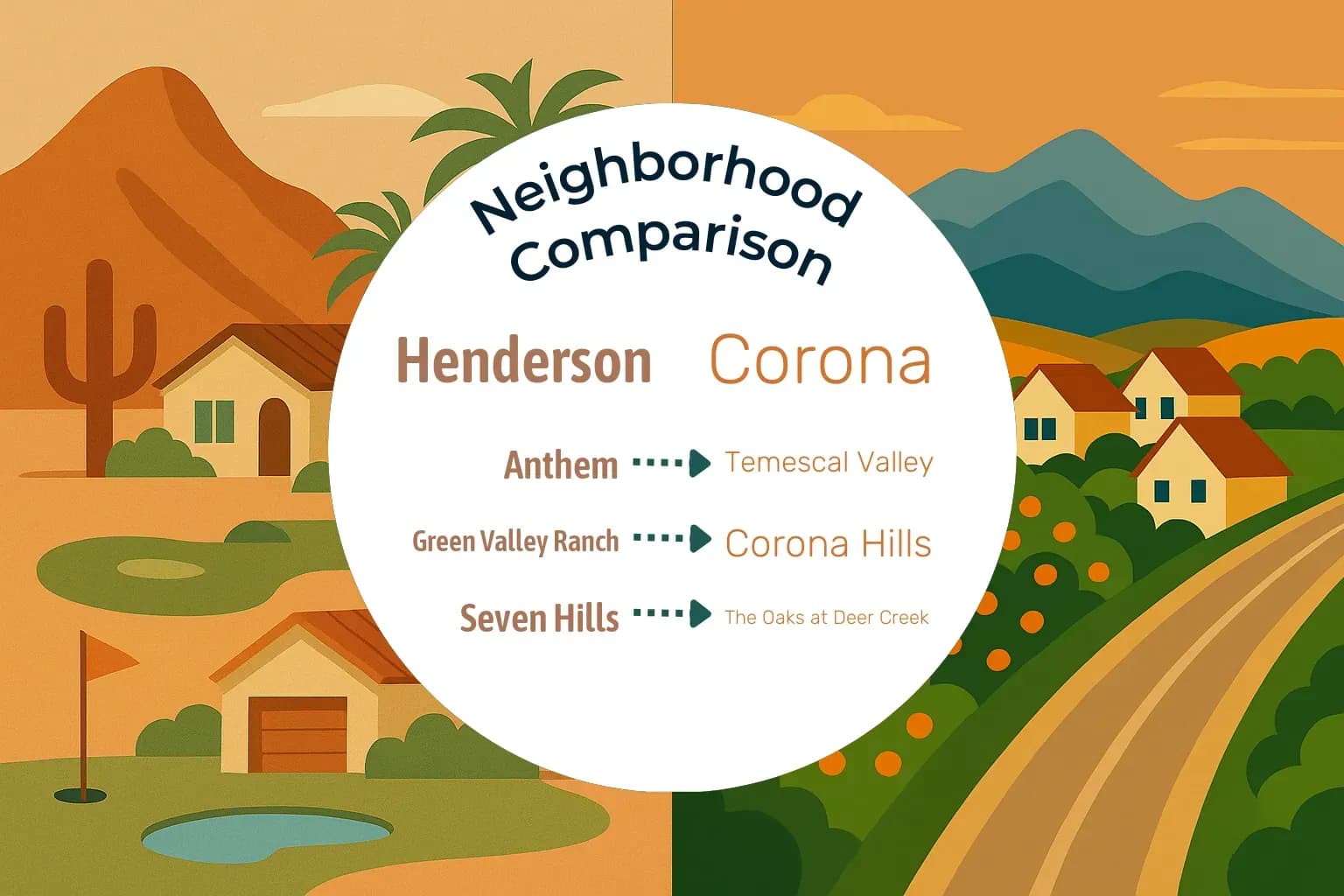Henderson vs Corona Neighborhood Comparison
