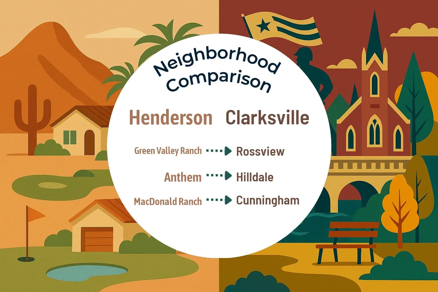 Henderson vs Clarksville Neighborhood Comparison