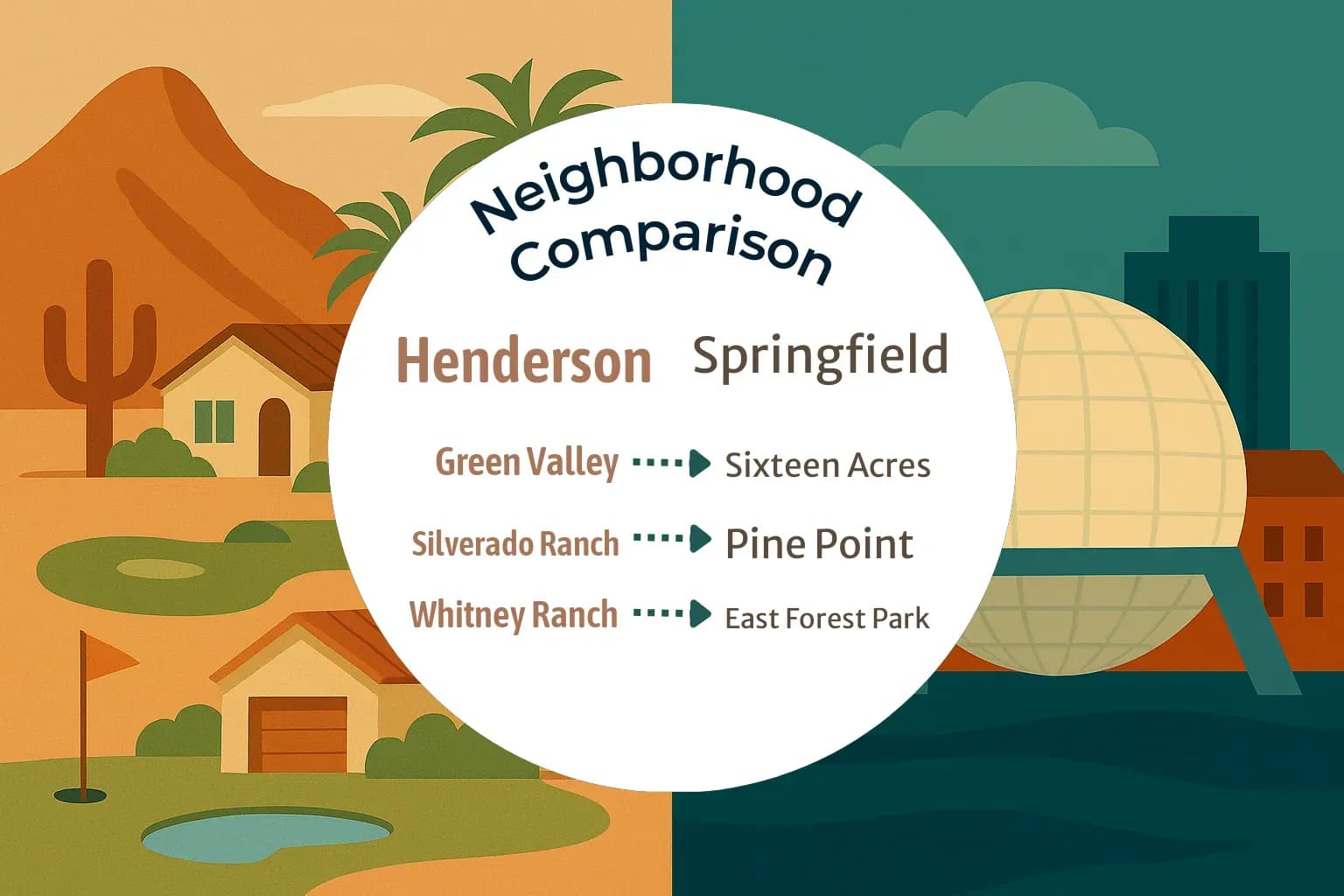 Henderson vs Springfield Neighborhood Comparison