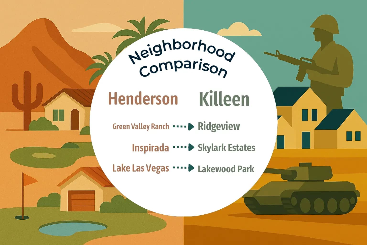 Henderson vs Killeen Neighborhood Comparison