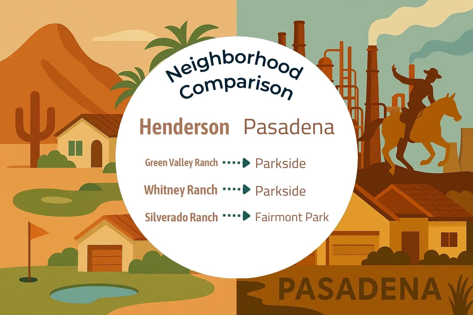Henderson vs Pasadena Neighborhood Comparison