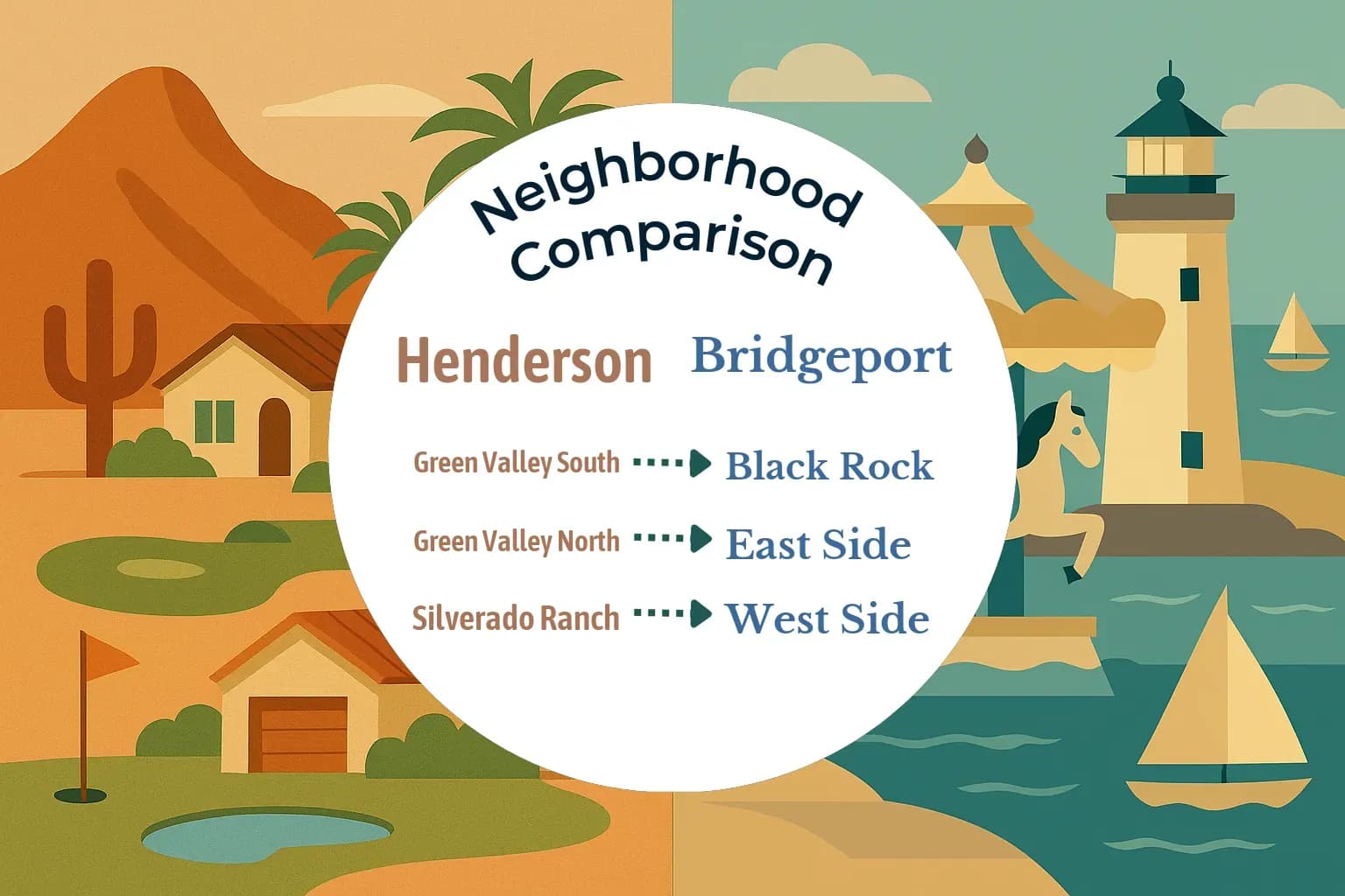 Henderson vs Bridgeport Neighborhood Comparison