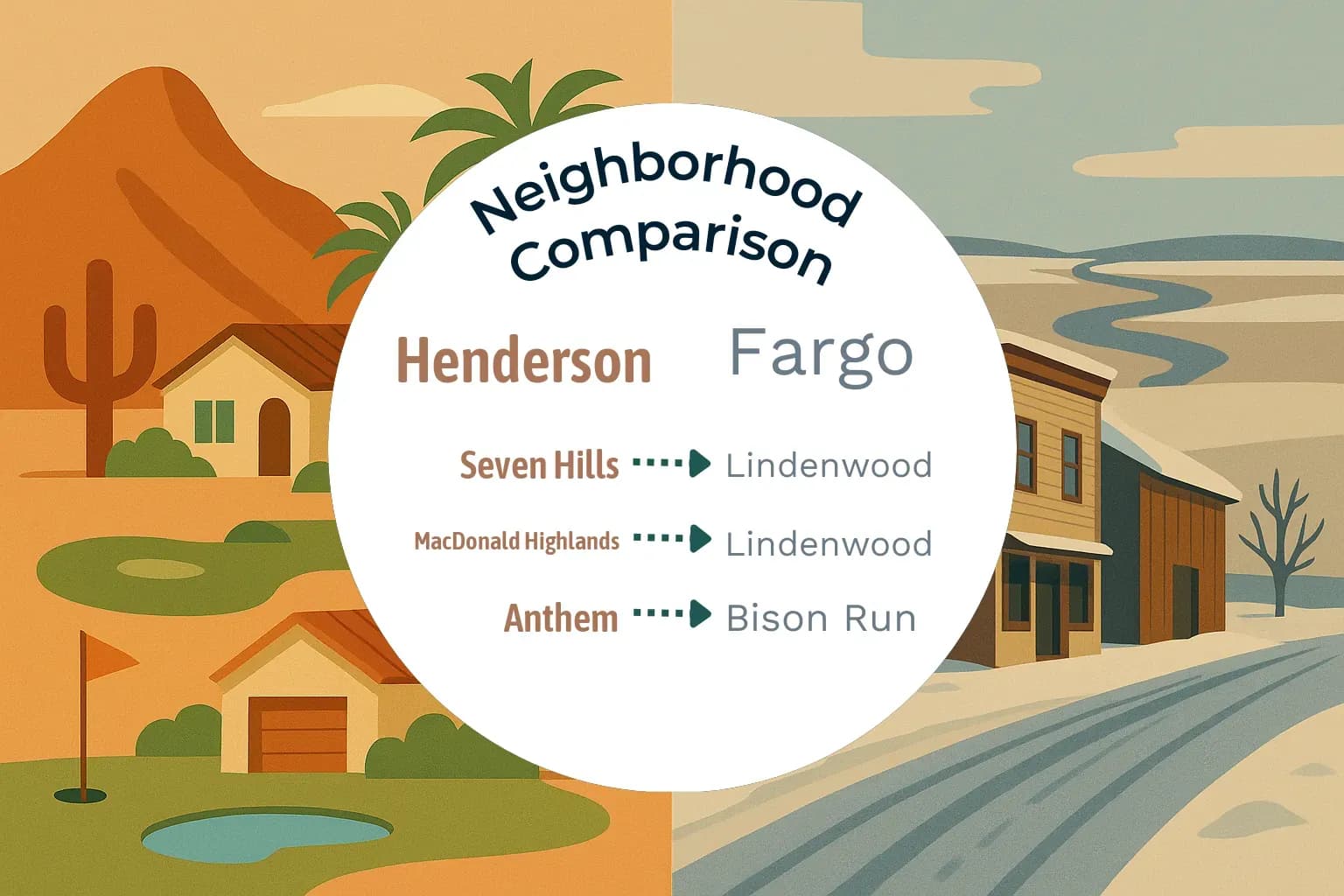 Henderson vs Fargo Neighborhood Comparison