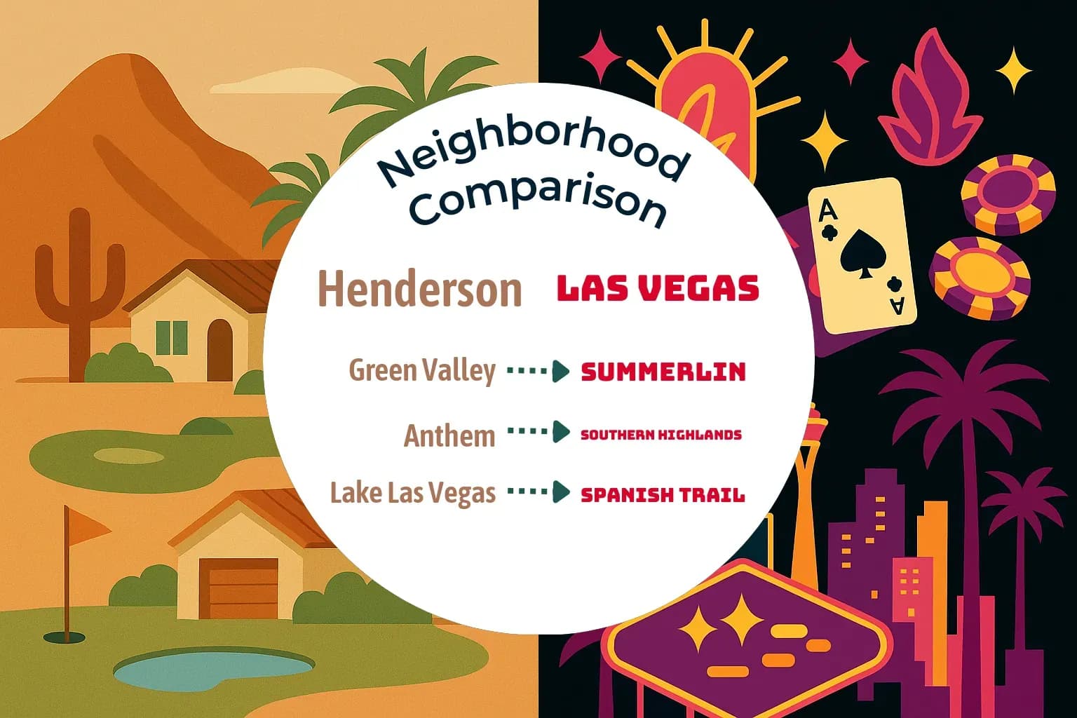 Henderson vs Las Vegas Neighborhood Comparison