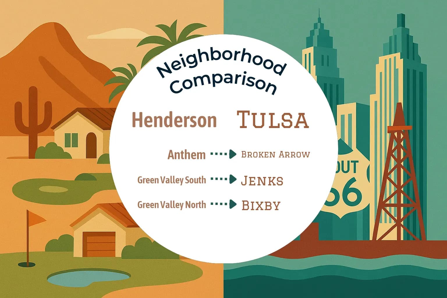 Henderson vs Tulsa Neighborhood Comparison