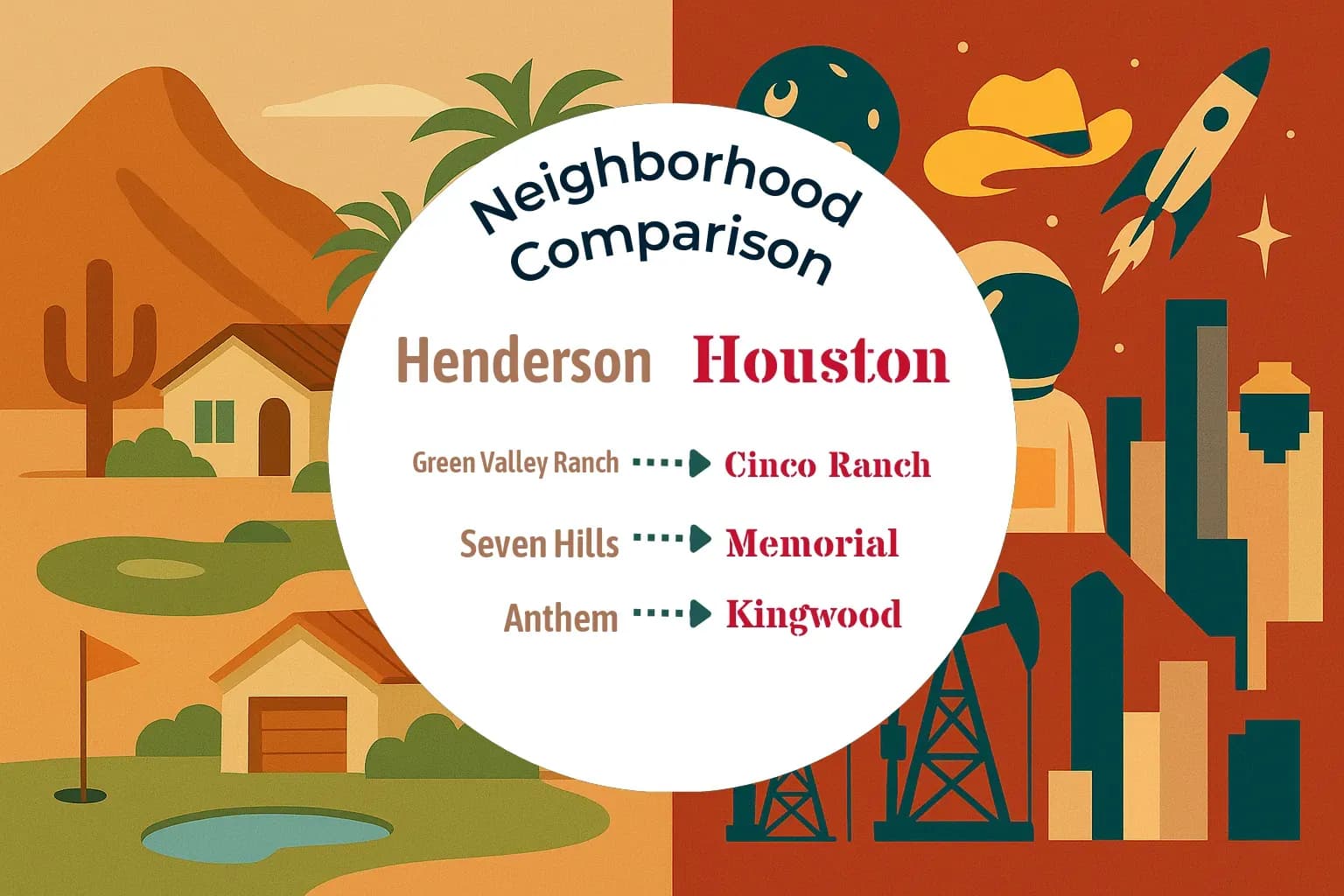 Henderson vs Houston Neighborhood Comparison