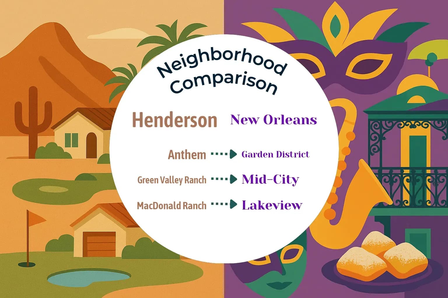 Henderson vs New Orleans Neighborhood Comparison