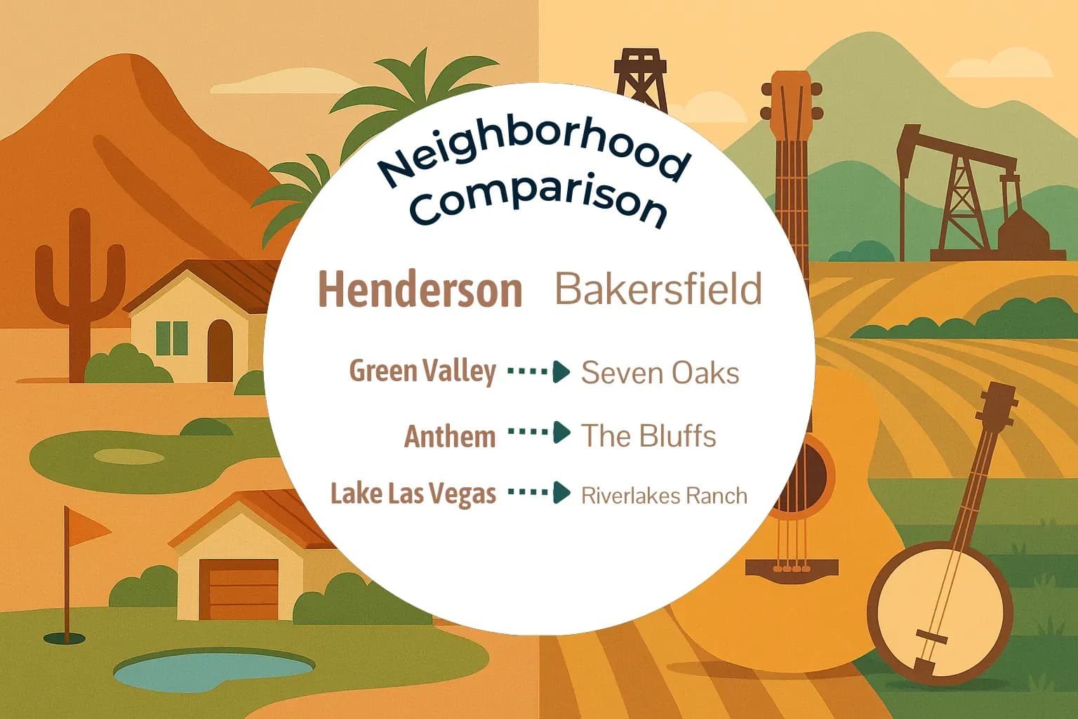 Henderson vs Bakersfield Neighborhood Comparison