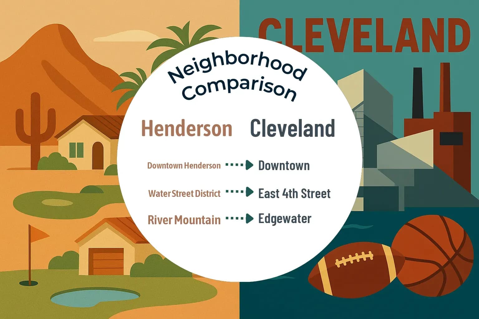 Henderson vs Cleveland Neighborhood Comparison