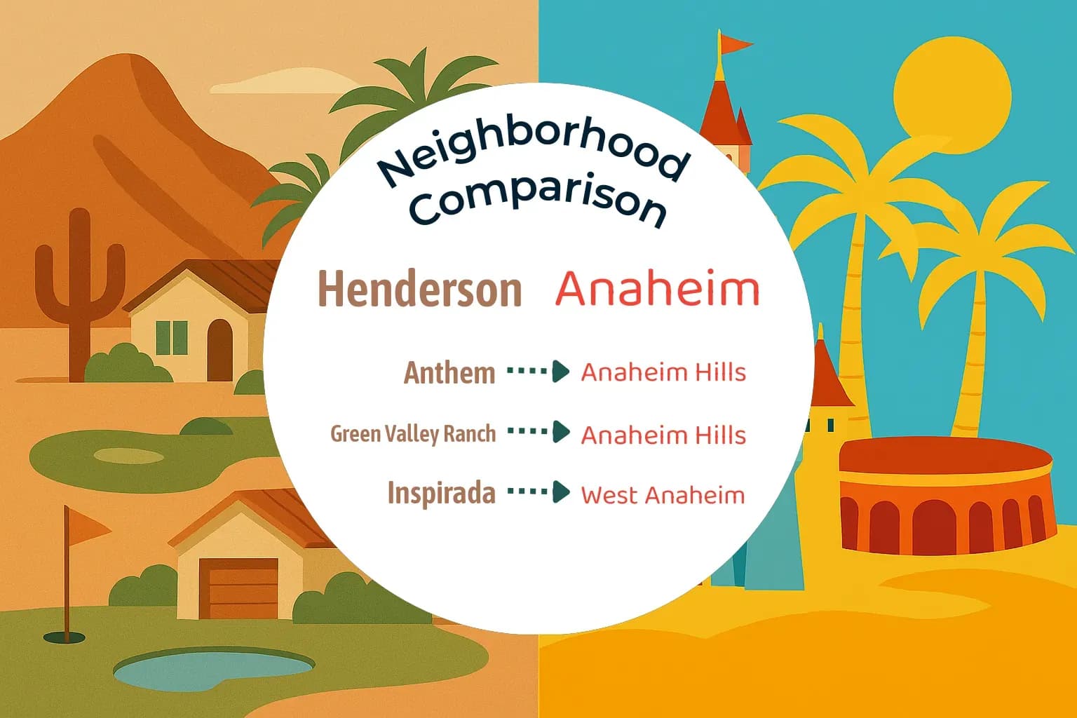 Henderson vs Anaheim Neighborhood Comparison