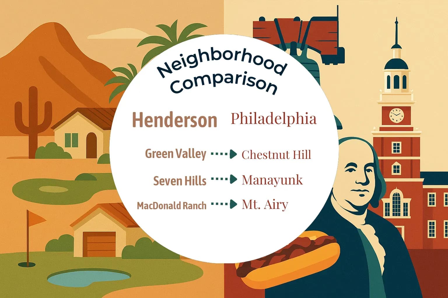 Henderson vs Philadelphia Neighborhood Comparison