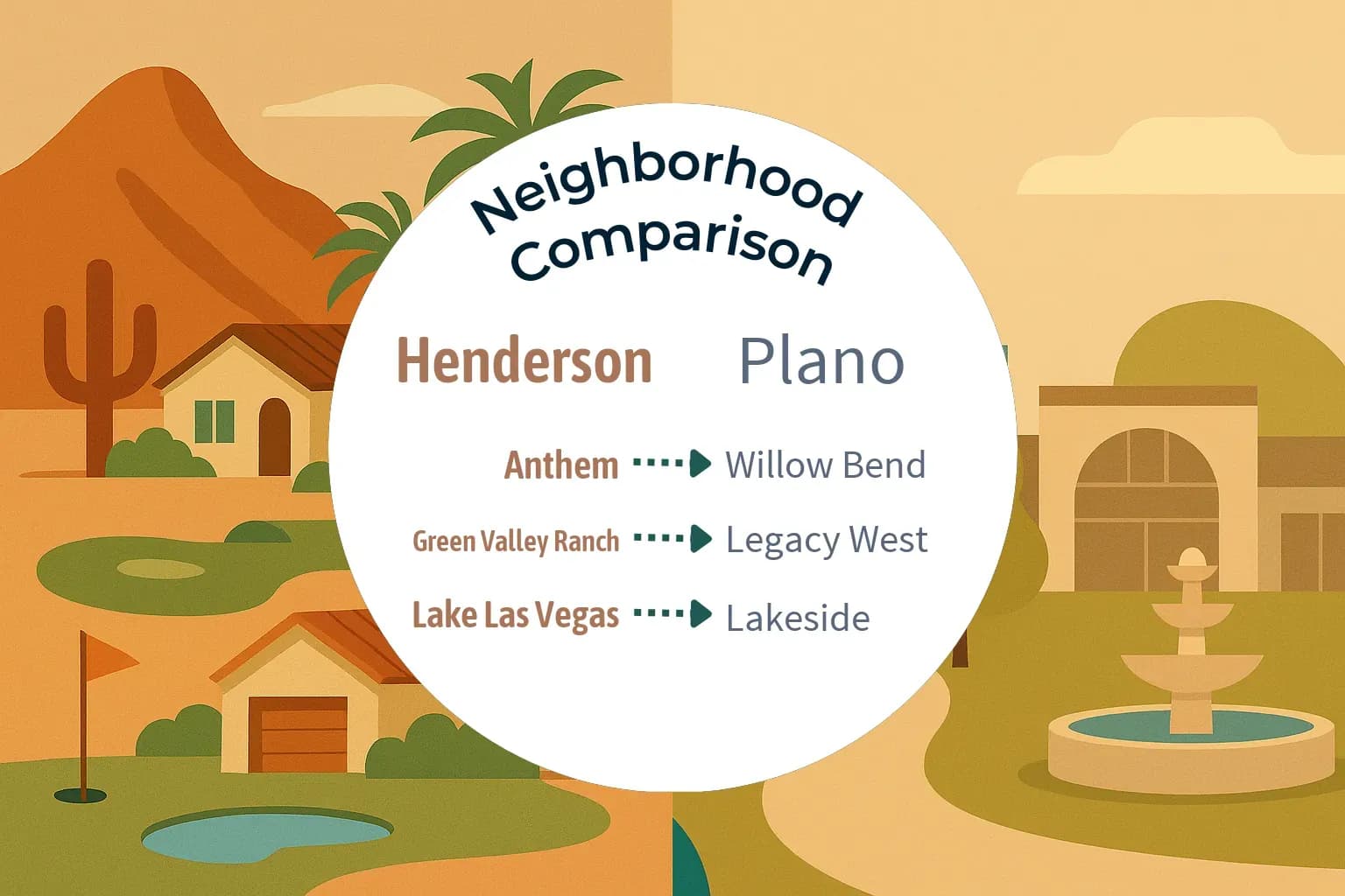 Henderson vs Plano Neighborhood Comparison