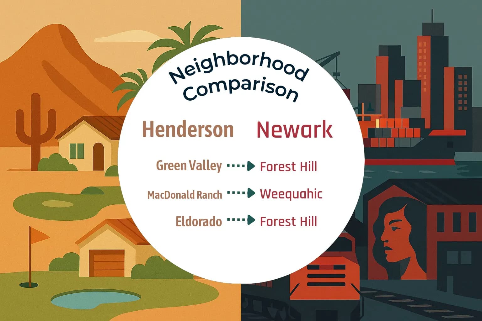 Henderson vs Newark Neighborhood Comparison