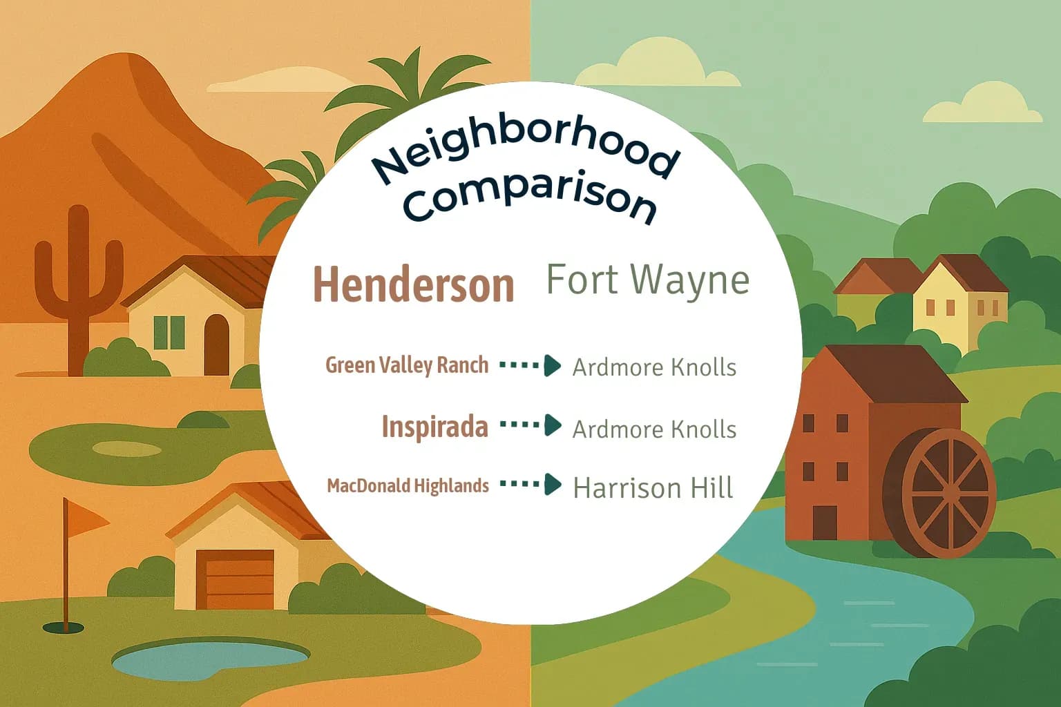 Henderson vs Fort Wayne Neighborhood Comparison