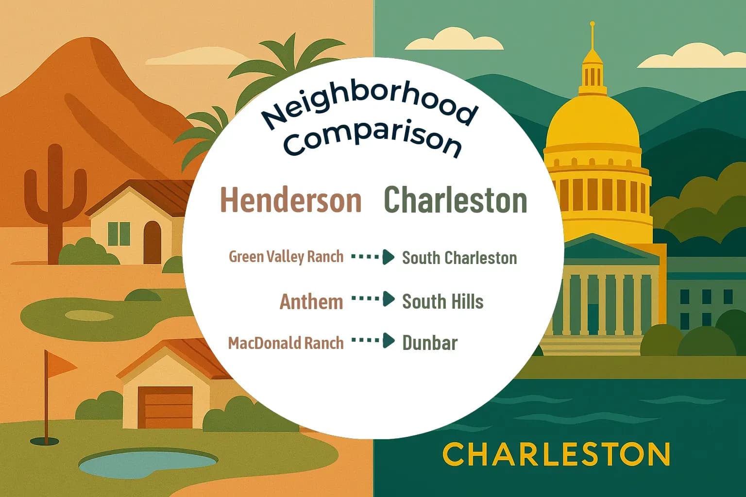 Henderson vs Charleston Neighborhood Comparison
