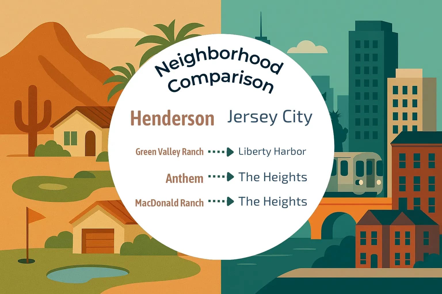 Henderson vs Jersey City Neighborhood Comparison