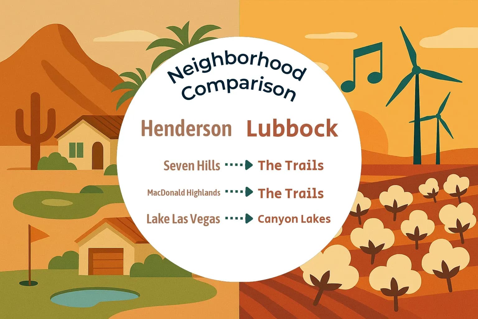 Henderson vs Lubbock Neighborhood Comparison