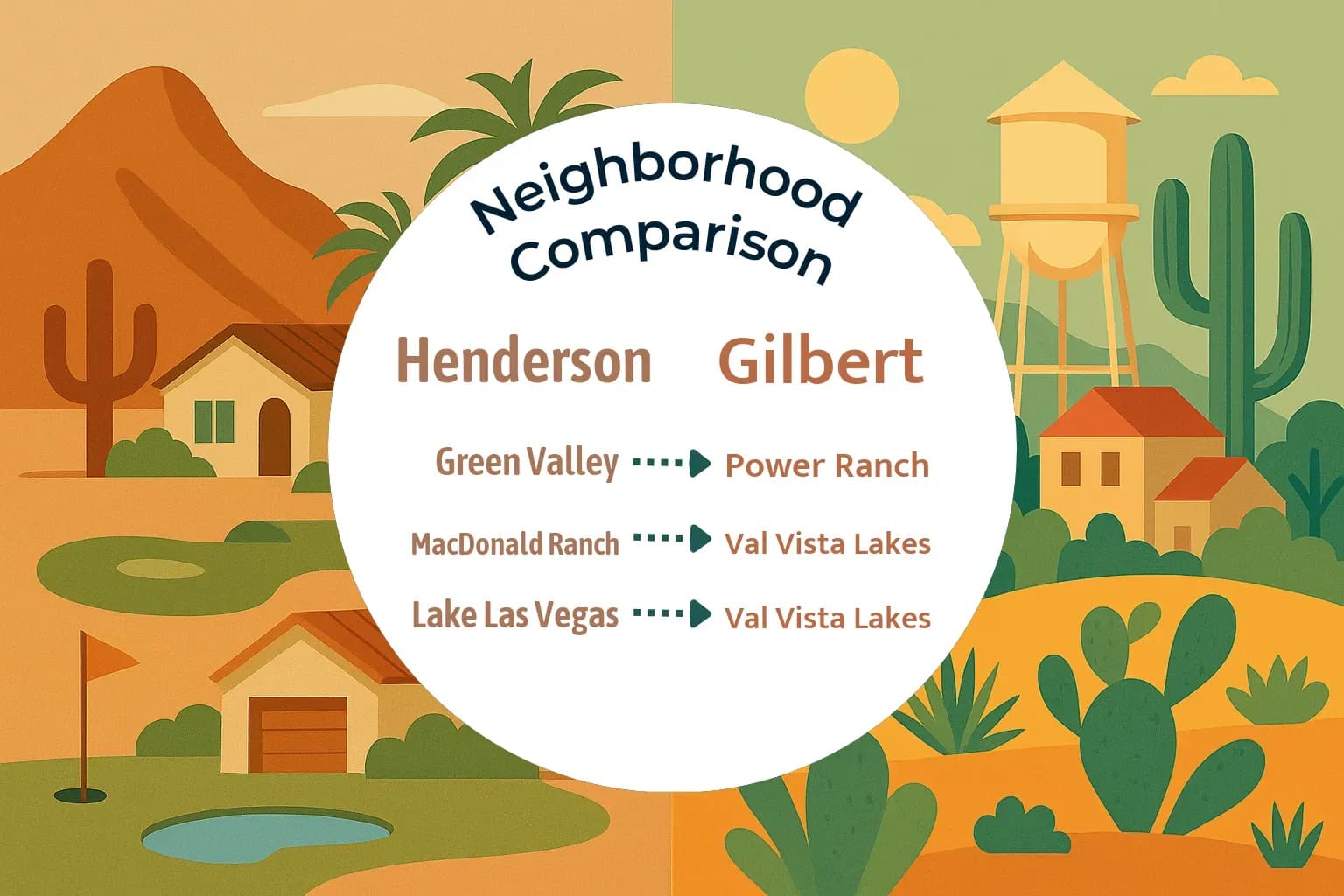Henderson vs Gilbert Neighborhood Comparison