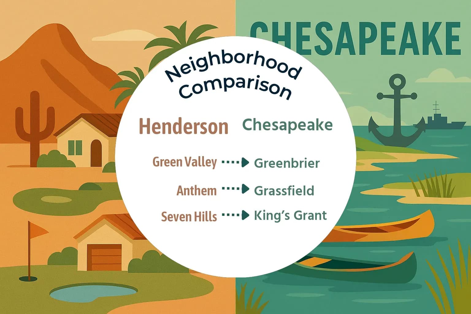 Henderson vs Chesapeake Neighborhood Comparison