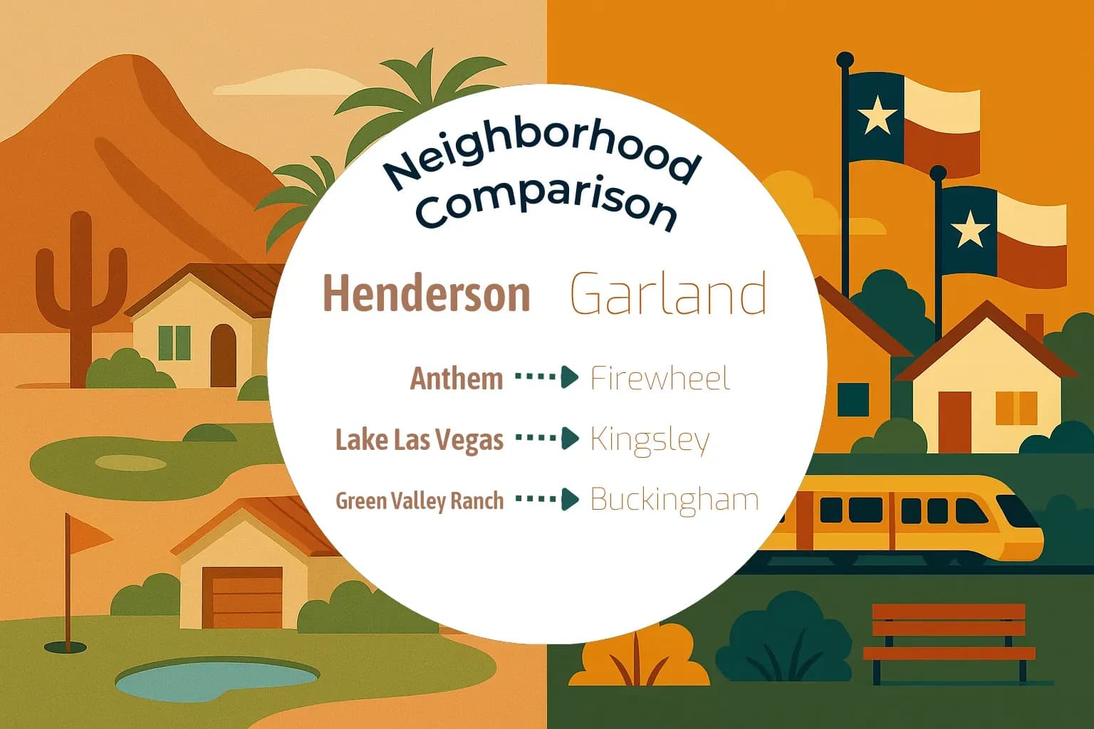 Henderson vs Garland Neighborhood Comparison