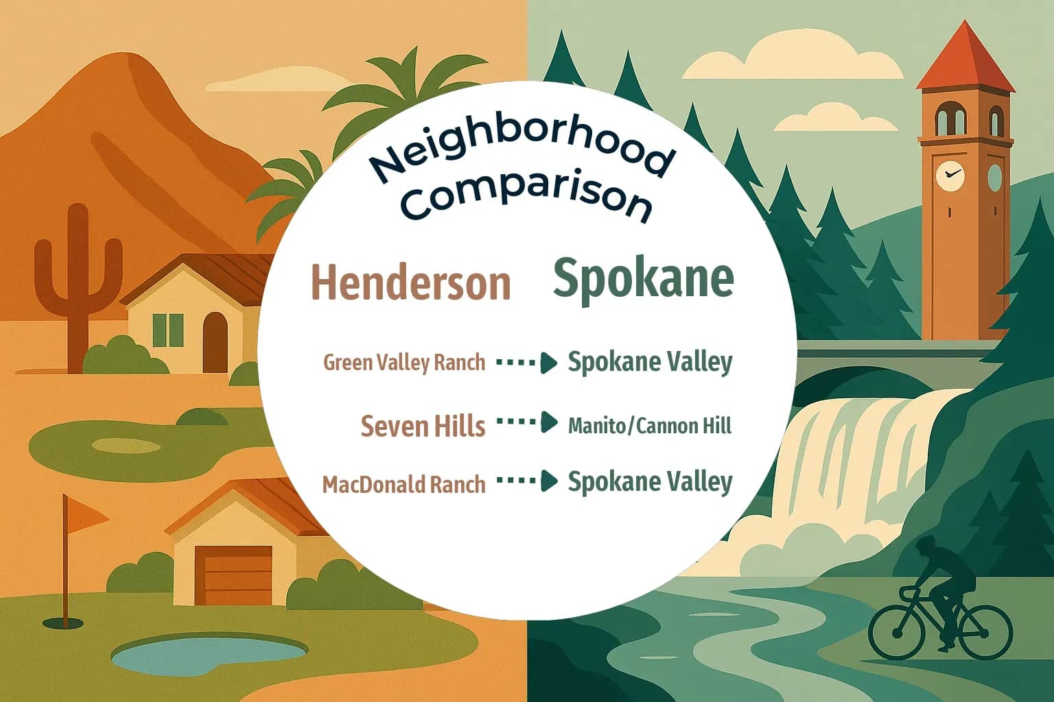 Henderson vs Spokane Neighborhood Comparison