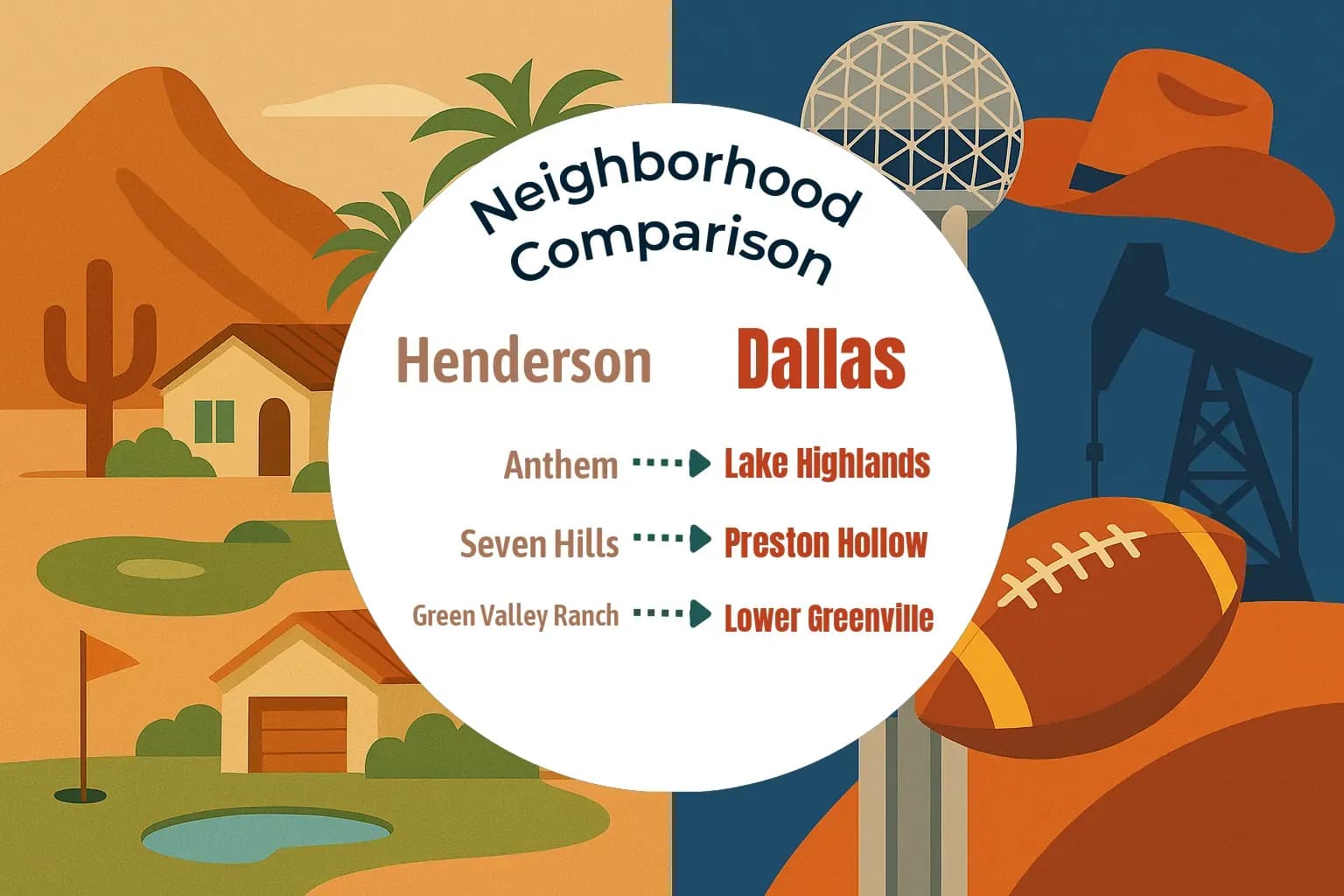 Henderson vs Dallas Neighborhood Comparison