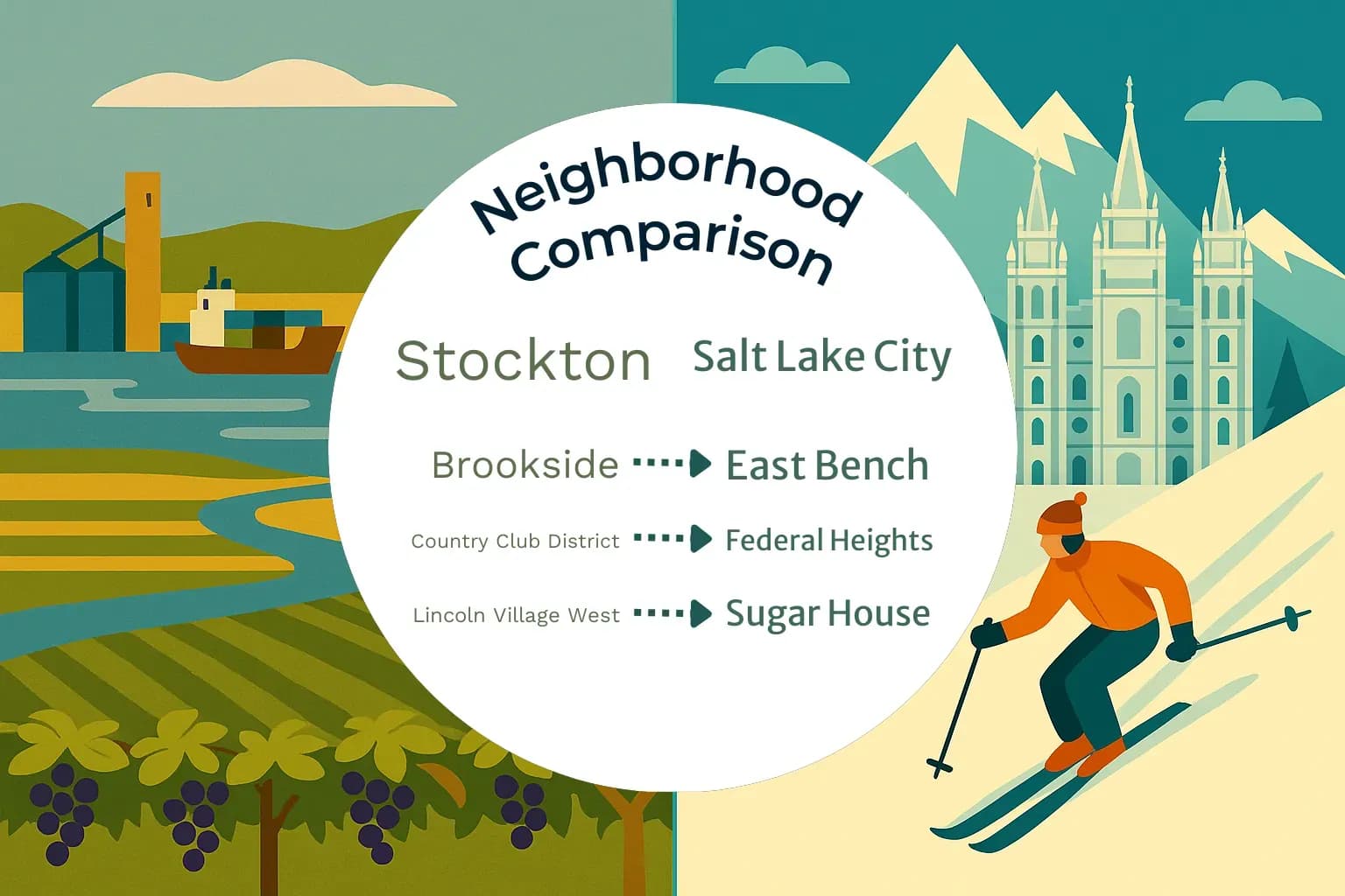 Stockton vs Salt Lake City Neighborhood Comparison